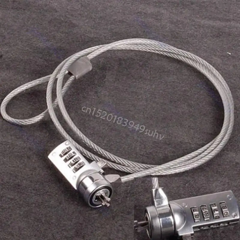 Laptop 4 Digit Combination Security Lock Cable Chain Anti-Theft Lock Replacement Q81E