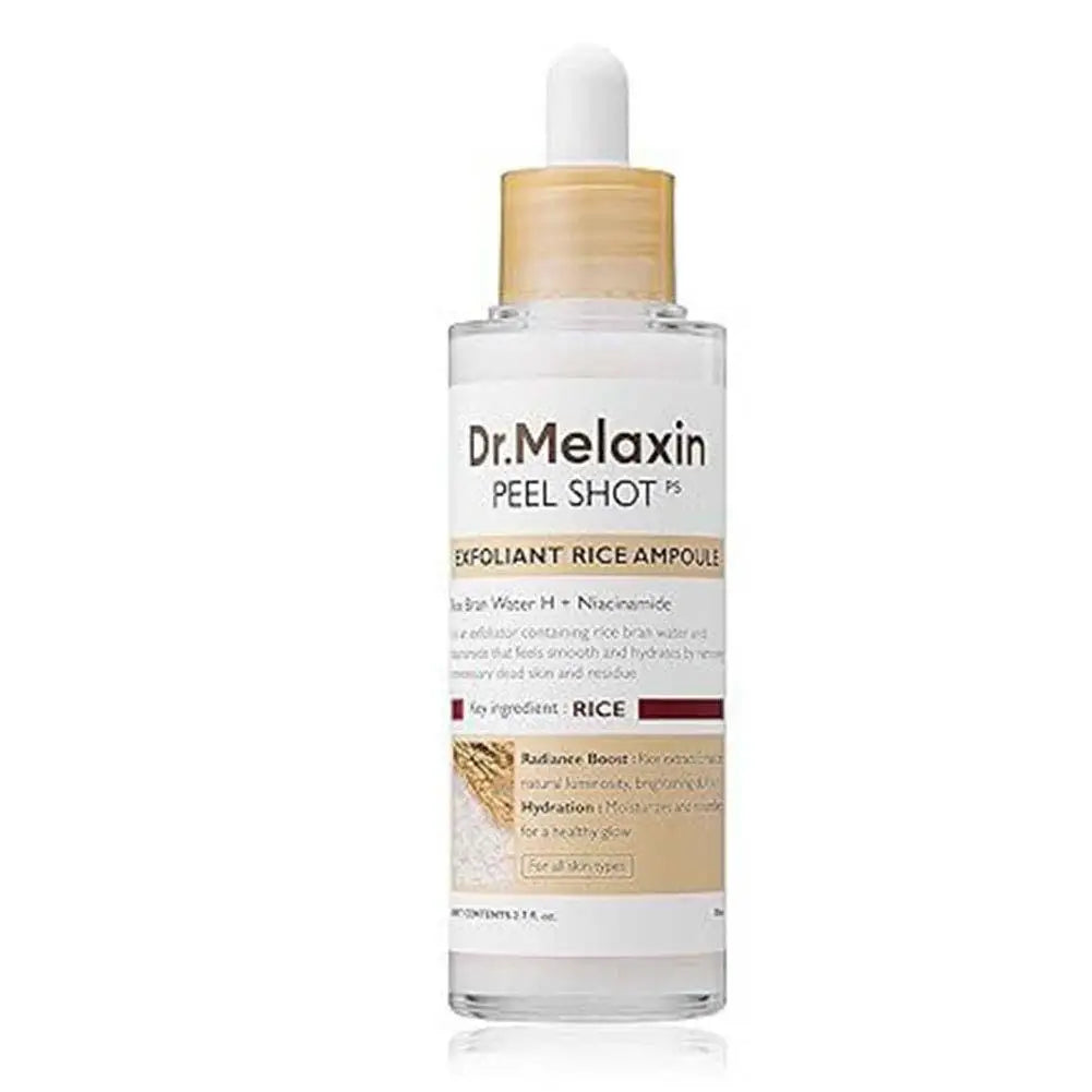 White And Black Rice Ampoule Essence Deep Moisturizing Peel Shot Exfoliating Essence Improve Dryness Oil-Control Skin Care