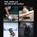 AGM M7 2+16G Volte Android Feature Phone Waterproof Touch Screen 2500mAh Cellphone with English Russian Keyboard