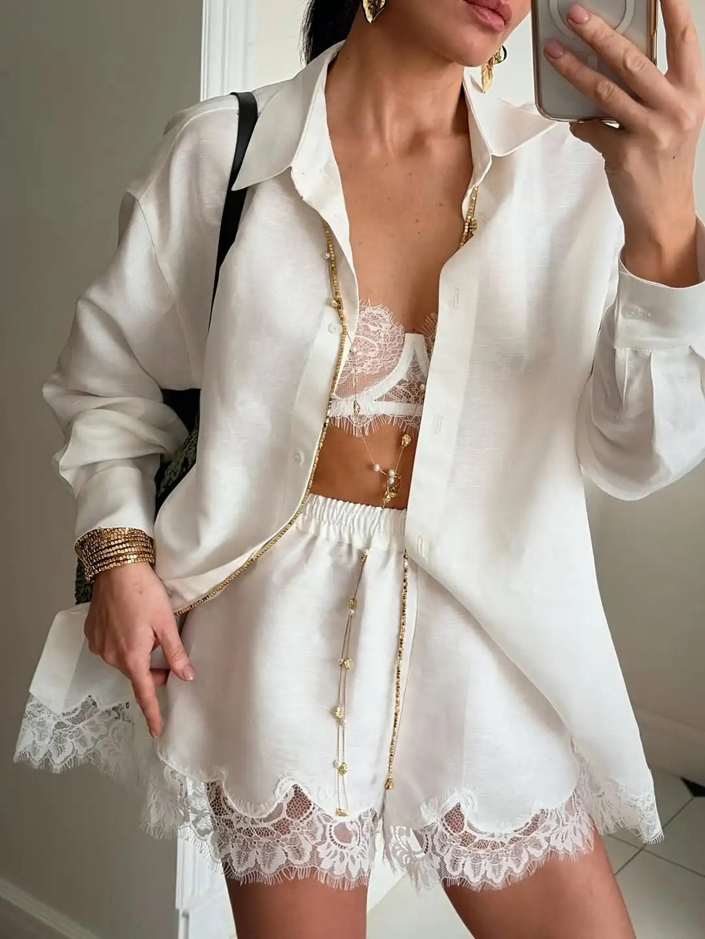 Women Solid Lapel Full Sleeves Pant Suits Chic Single Breasted Wide-leg Long Pants Sets 2026 Lady  Casual Daily Loose Fit Outfit