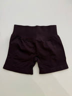 Impact Shorts 4.5" Seamless High Stretch Low Ribbed Band Subtle Glute Contour Shorts Fitness Workout Yoga Gym Shorts