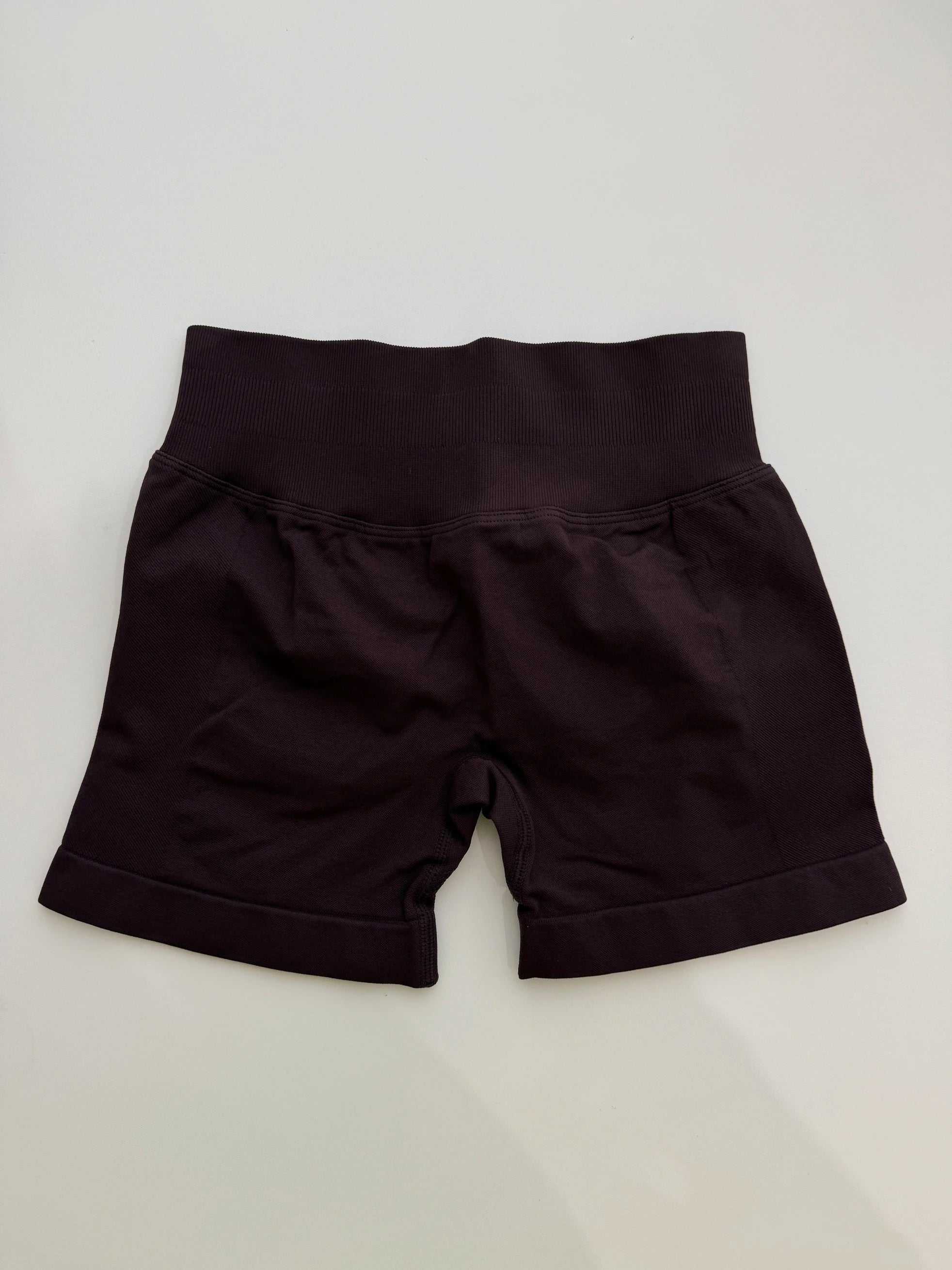 Impact Shorts 4.5" Seamless High Stretch Low Ribbed Band Subtle Glute Contour Shorts Fitness Workout Yoga Gym Shorts