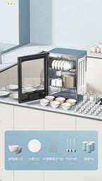 220V Kangbao Disinfection Cabinet Portable Kitchen Sterilizer New Desktop Dryer Storage All in One