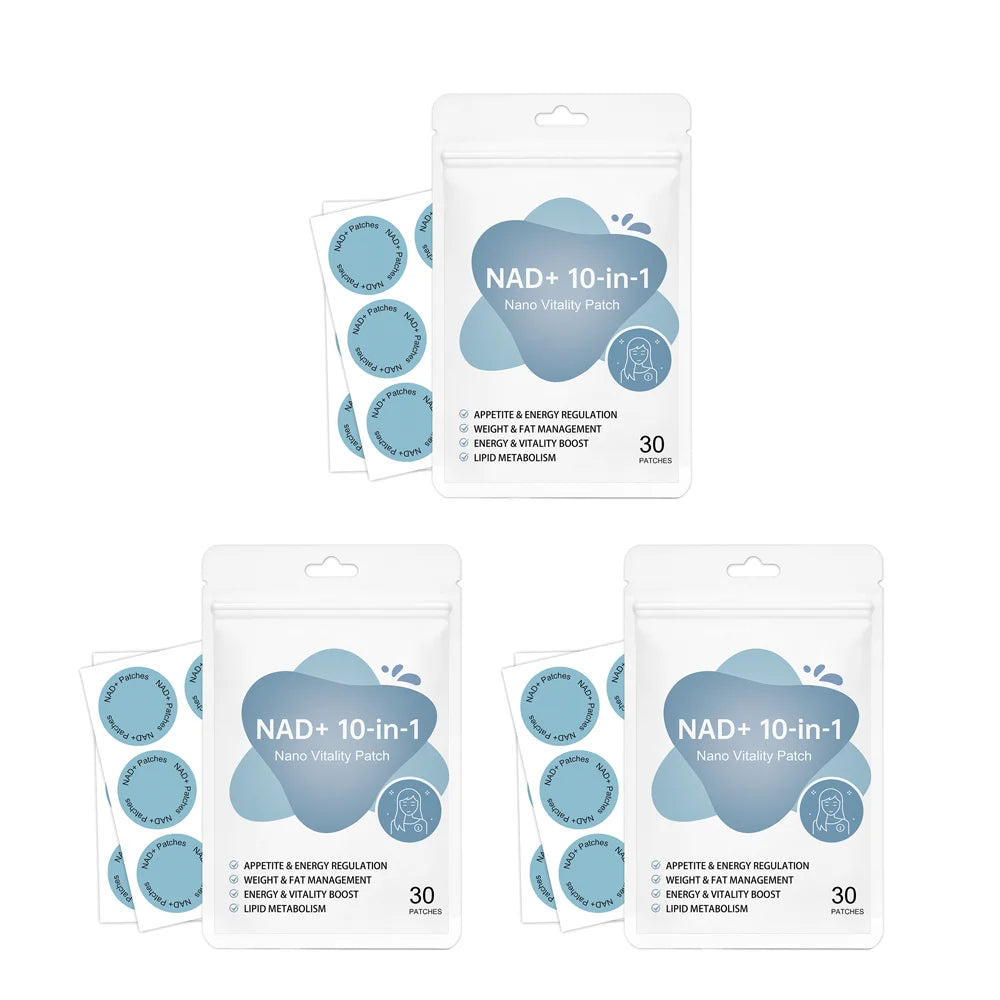 NAD Supplement Patches Enhance Cellular Energy Immune Support Rejuvenating Skin Lasting Slimming NAD+ Boosting Transdermal Patch