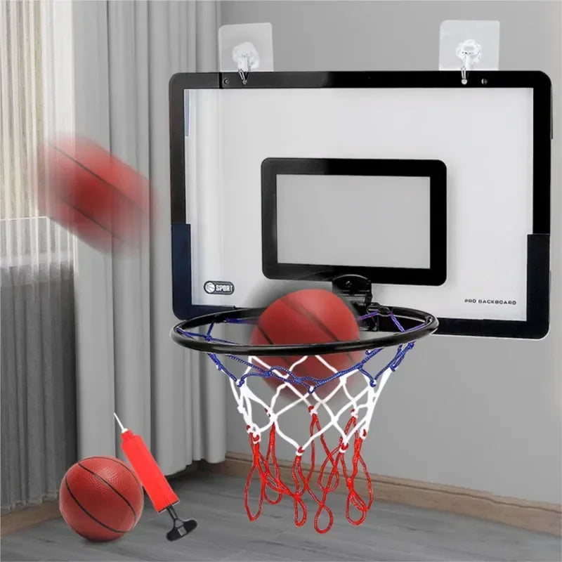 Indoor children's safety and fun games children's home sports basketball set wall bracket non perforated basketball frame Main image
