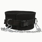 Thicken Weight Lifting Belt With Chain Dipping For Pull Up Carrying Fitness Back Muscle Strength Training
