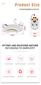 Electric adjustable hair spa chair head washing station shampoo massage bed for salon shop