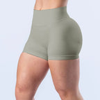 Impact Shorts 4.5" Seamless High Stretch Low Ribbed Band Subtle Glute Contour Shorts Fitness Workout Yoga Gym Shorts