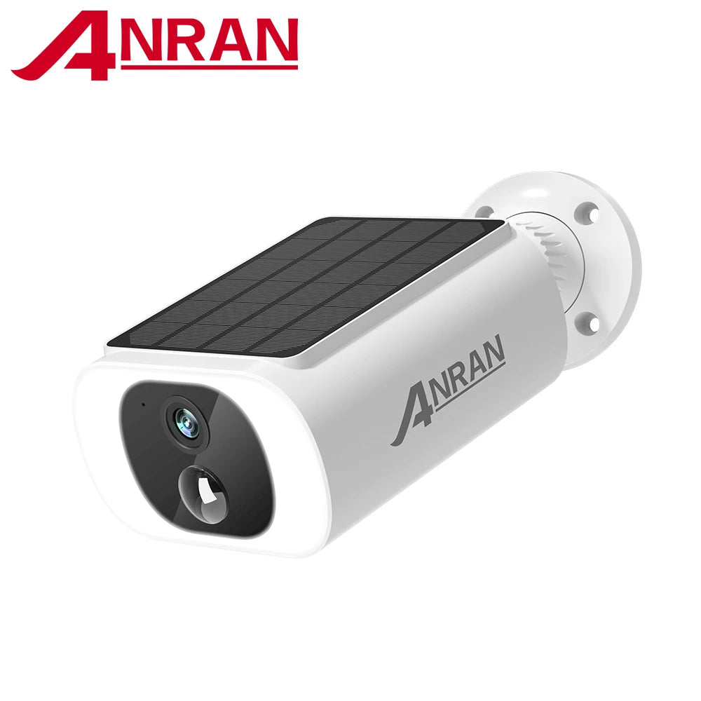 ANRAN 2K Solar Security Camera 3/5MP Outdoor Wireless 2.4G WIFI Camera Battery Cam Floodlight Color Night Vision Can't Add NVR Main image