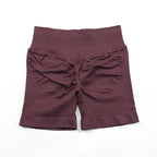 Impact Shorts 4.5" Seamless High Stretch Low Ribbed Band Subtle Glute Contour Shorts Fitness Workout Yoga Gym Shorts