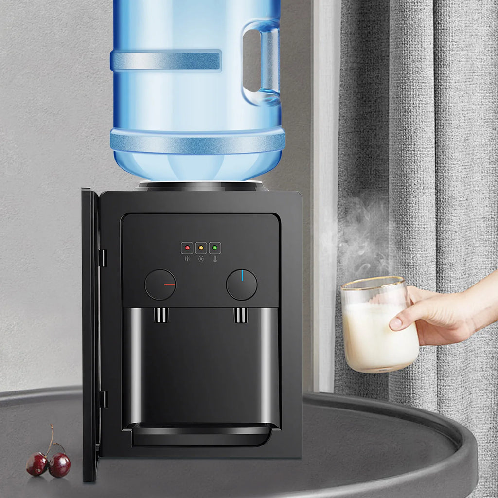 550W Desktop Water Dispenser Stainless Steel Liner PP Material 270x235x370mm 3kg Fast Heating & Cooling Dual-Use Water Dispenser