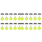 60/120PCS 10/20 Group Set Rubber Silicon Space Bean Sea Carp Fly Fishing Black Rubber Oval Stopper Fishing Float Fishing Bobber
