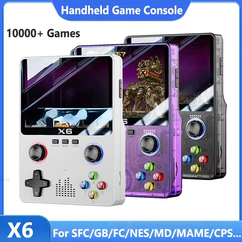 Retro Handheld Game Console 3.5Inch IPS Screen Dual 3D Joystick 11 Simulators GBA Video Game Players 10000+ Games for Kids Gifts Main image