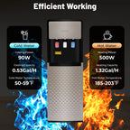 Electric Hot and Cold Water Cooler Dispenser, Versatile Standing Bottom Loading Water Dispenser for Home Office, 110V US/220V EU