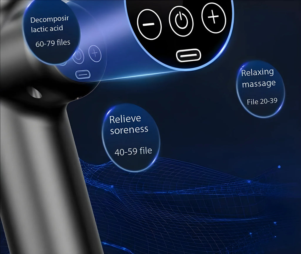 Lenovo Brand Fascia Gun Deeply Relieves Muscle Soreness Fitness and Relaxation Equipment LED Touch Screen 8Massage Head Gifts