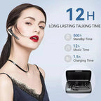 YYK-520 Wireless Headphones Business Bluetooth 5.3 Earphones Hands-free Call Mic Noise Cancelling Headset Earbuds for Driving