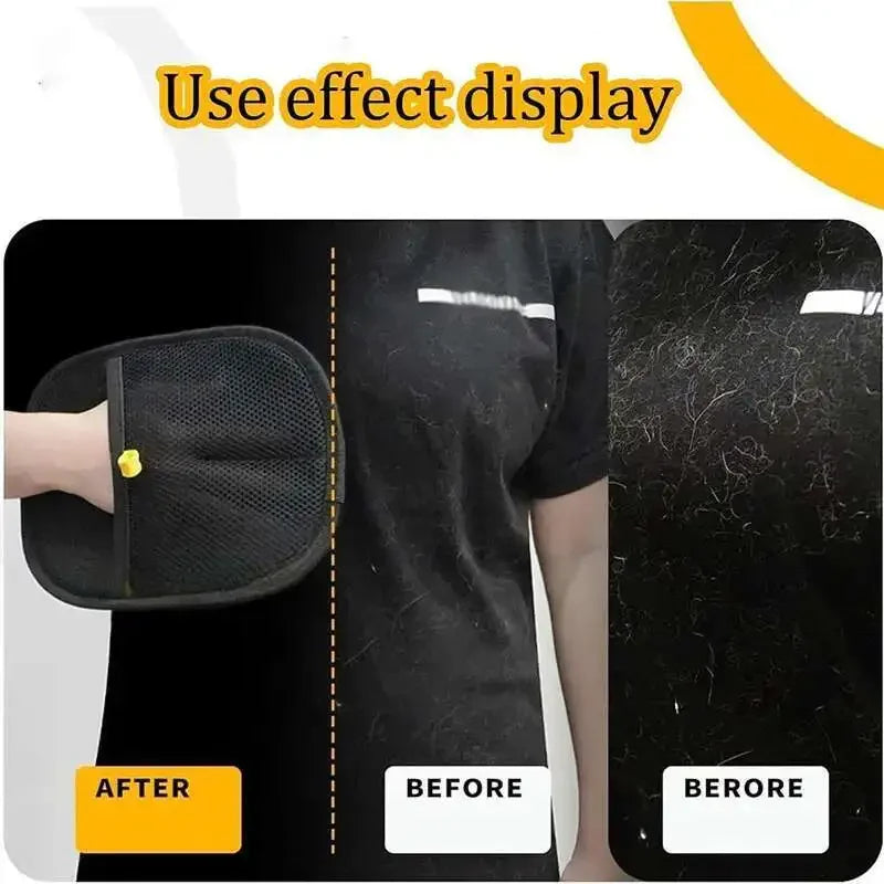 Pet Hair Cleaning Removal Gloves Pet Double-sided Grooming Glove Reusable Tool Sofa Carpets Cat Dog Hair Cleaning Tools 1~4pcs Secondary image
