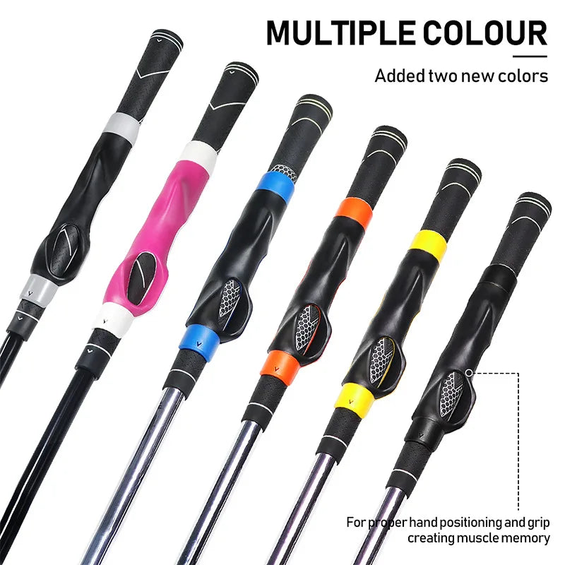 Golf Grip Trainer Golf Club Training Aid Enhance Grip Strength Golf Grip Kit for Golf Club To Help Train Correct Hand Position Secondary image