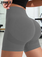 CZGUKE Ladies' outdoor sports shorts fitness pants gym warm-up yoga pants high-quality tight jogging shorts and cycling shorts