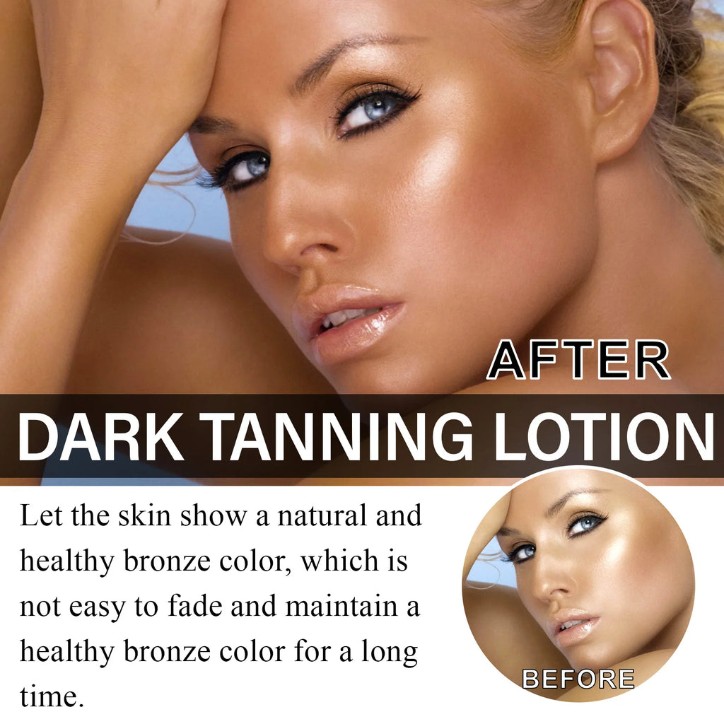 Tanning Accelerator Lotion Summer Bronzer Beach Sunbed Solarium Tanning Improves Uneven Skin Tone Lasting Moisturizing Tan Cream