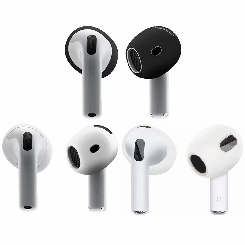 3 Pair Silicone Eartips For Apple AirPods 4 Replacement Ultra Thin Rubber Earbuds Ear Tips For Airpod 4 Anti-Slip Earphone Cover