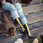 Funny Crazy Chicken Feet Socks Unisex - Novelty Knee-High Socks Funny Gift