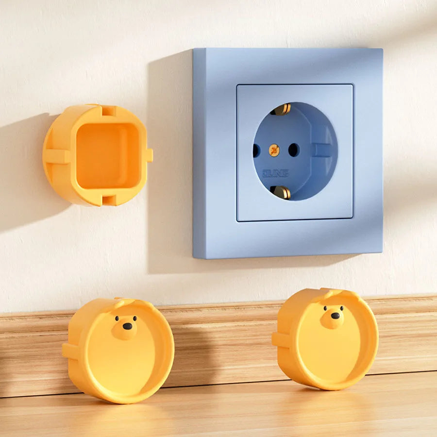 European Standard Socket Protective Cover Silicone Dustproof Protective Cover Against Electric Shock Baby Safety Protection Secondary image