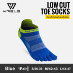 WRELS Toe Socks Running Socks for Men Women Athletic Breathable Five Finger Socks High Performance Athletic  Five Toe Socks