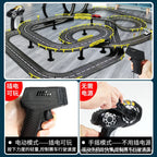 Electric Remote Control Slot Car Track Large 2-Player Competitive Dual Mode Remote Adjustable Splicing Kids Adults Gift Toy Set