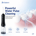 Dr.Yadent YD06 Cordless Oral Irrigator WaterFlosser 300ML Portable Water Jet USB-C Fast Charge 7 Nozzles 4 Modes IPX7 Waterproof