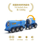 wooden Electric car set Magnetic Electric Train with Little Doll Diecast Slot Toy set Compatible Railway Wood Track Rail Train