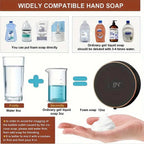 Automatic Foaming Soap Dispenser - Touchless Wall Mount, LED Temp Display, USB Rechargeable for Bathroom, Kitchen&Commercial Use