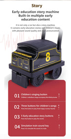 Kids Train Riding Toy Ailway Classical Electric Model Can Carry A Small Train Rail Car Children's Baby Walker Stroller Toys Boys