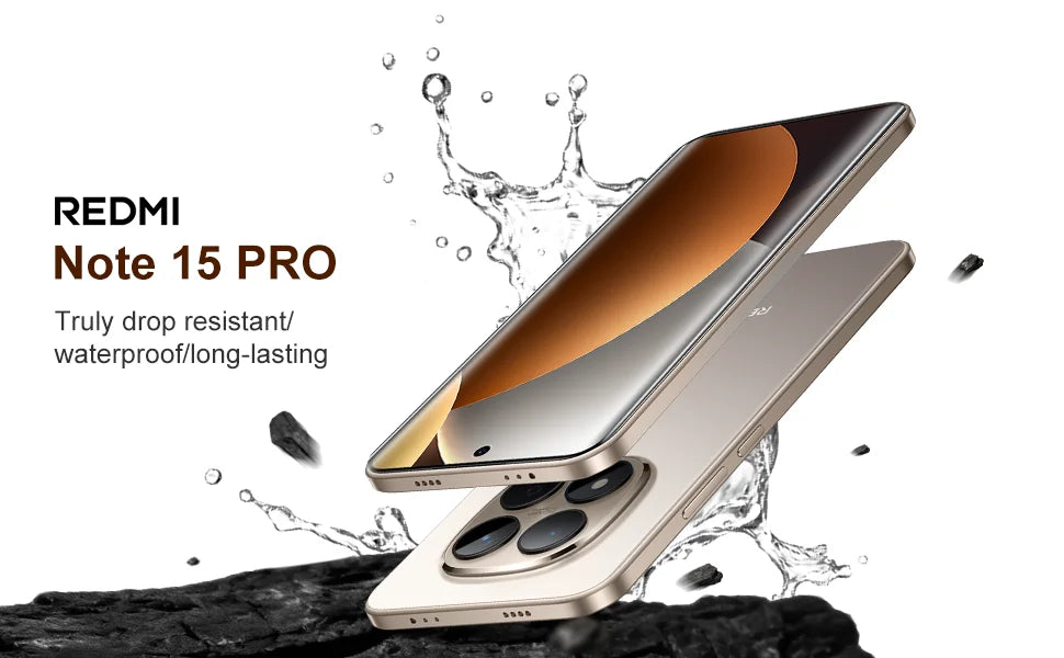 Global Version Xiaomi REDMI Note 15 Pro MTK Helio G200-Ultra 6.77" AMOLED display 200MP Camera 6500mAh 45W fast charging 120HZ
