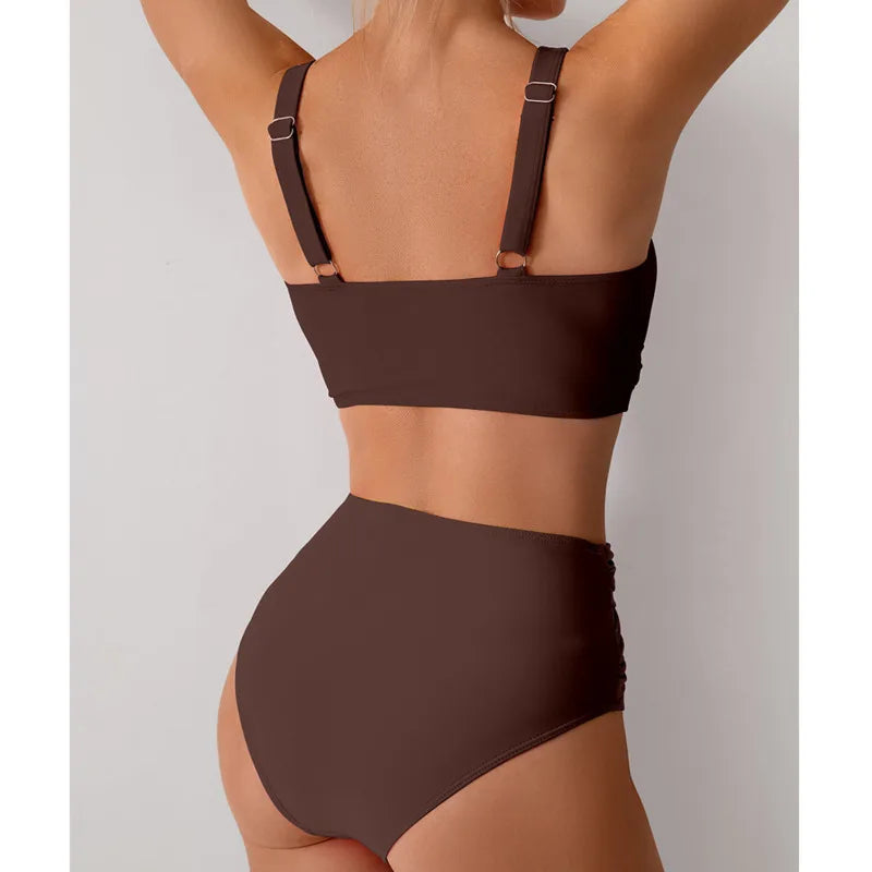 Summer Sexy Bikinis Push Up Swimsuits Women Swimwear For Female Beach Swim Wear Bathing Suits High Waist Bikini Set Pool Bather Secondary image