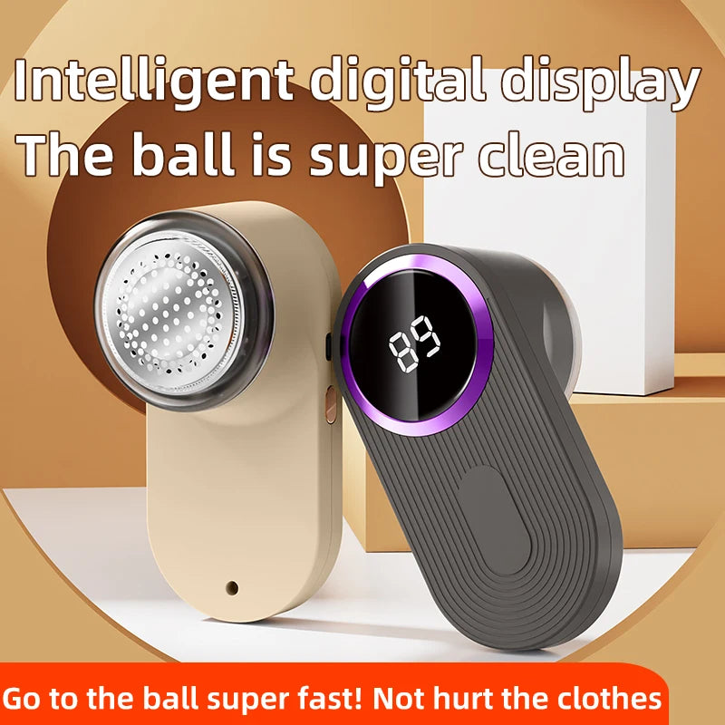 2025 New 1200mAh Lint Remover for Clothing LED Digital Electric Pellet Fluff Remover USB Rechargeable Fuzz Fabric Shaver Sweater Main image