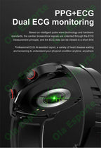 ECG+PPG Bluetooth Call Smart Watch Men Laser Health Blood Pressure Fitnes Sports Watches Man Sports Waterproof Smartwatch+Box