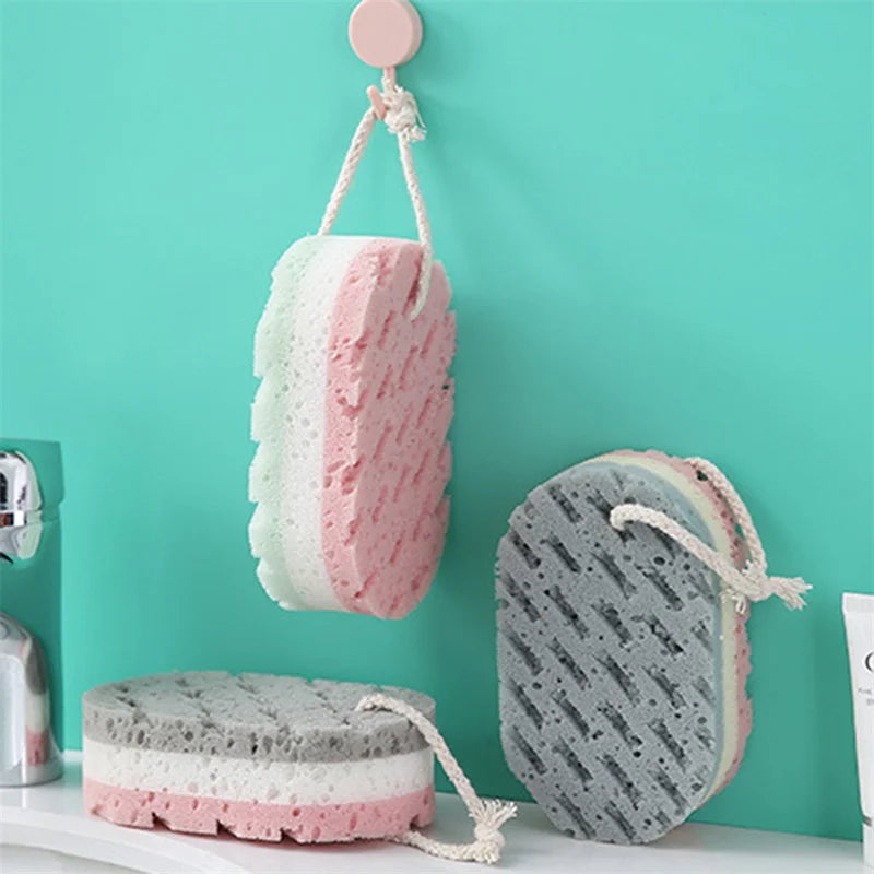1PC Sponge Bath Ball Shower Rub For Whole Body Exfoliation Massage Brush Scrubber Body Brush Sponge Brush Bathroom Accessories Secondary image