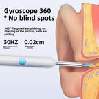 Visual Ear Wax Cleaner with Camera Safe Earwax Removal Endoscope with 5M Camera Luminous Otoscope Ear Cleaning Tools Ear Care
