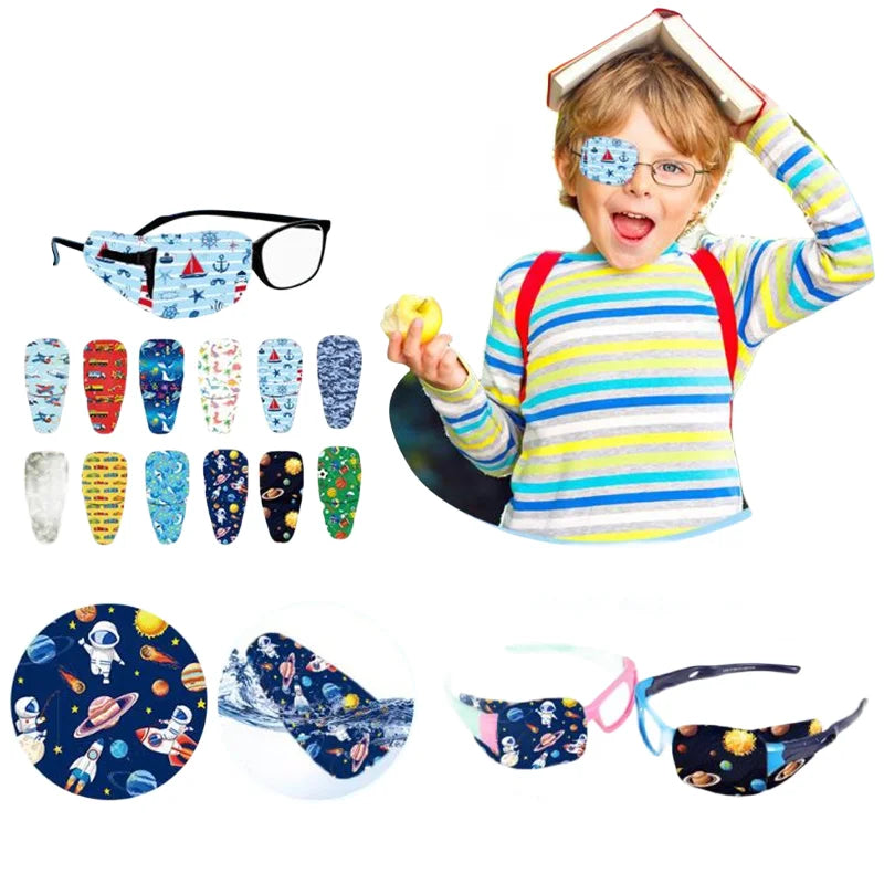 4/8Pcs Cute Kids Strabismus Treatment Vision Care Children Health Care Kids Child Occlusion Medical Lazy Eye Patch Eyeshade