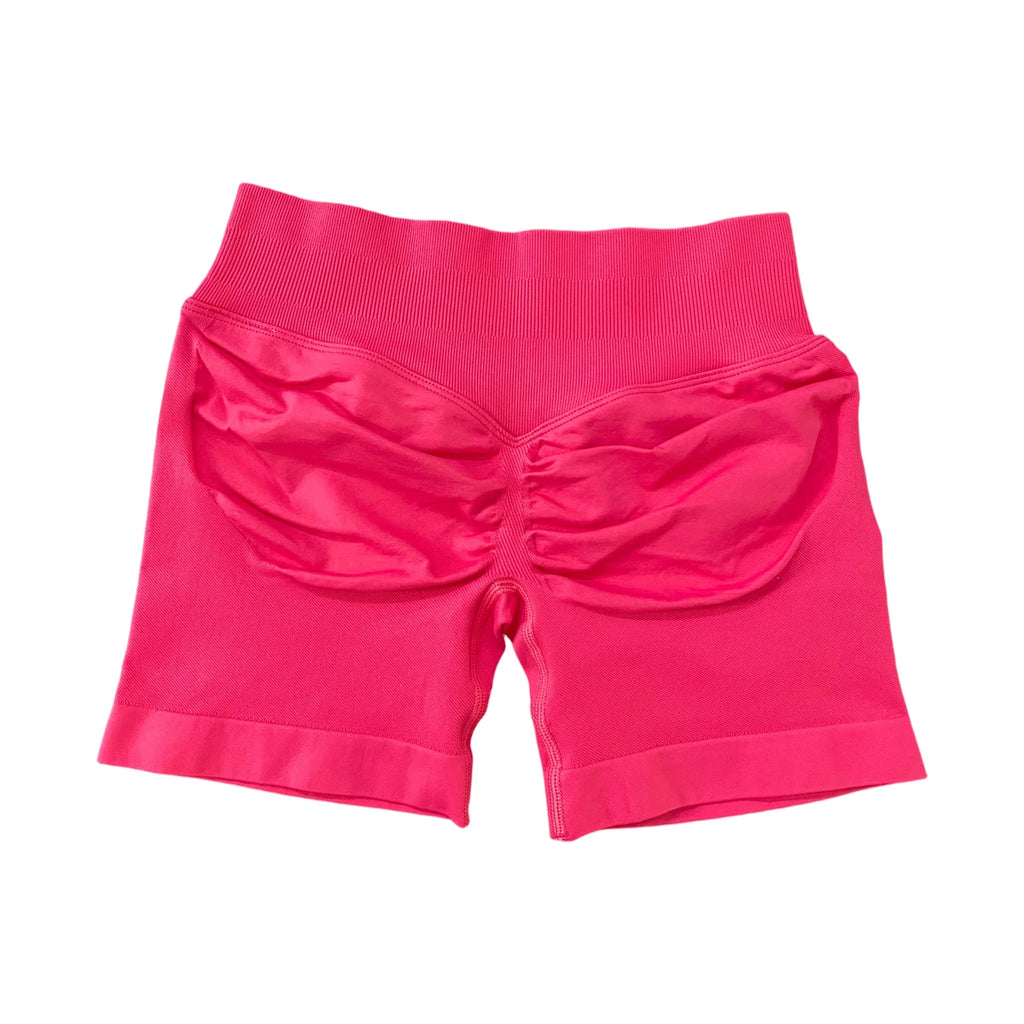 Impact Shorts 4.5" Seamless High Stretch Low Ribbed Band Subtle Glute Contour Shorts Fitness Workout Yoga Gym Shorts