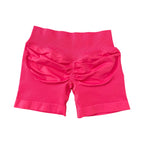 Impact Shorts 4.5" Seamless High Stretch Low Ribbed Band Subtle Glute Contour Shorts Fitness Workout Yoga Gym Shorts