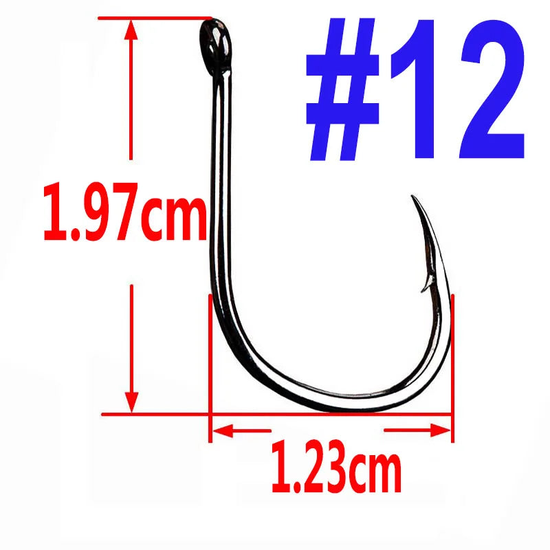 100/50/25 pcs Iseama Carp Fishing Hook Offset Circle Hook Single Fly Fishing Jig Hook Barbed sea Fishhook Tackle Accessories