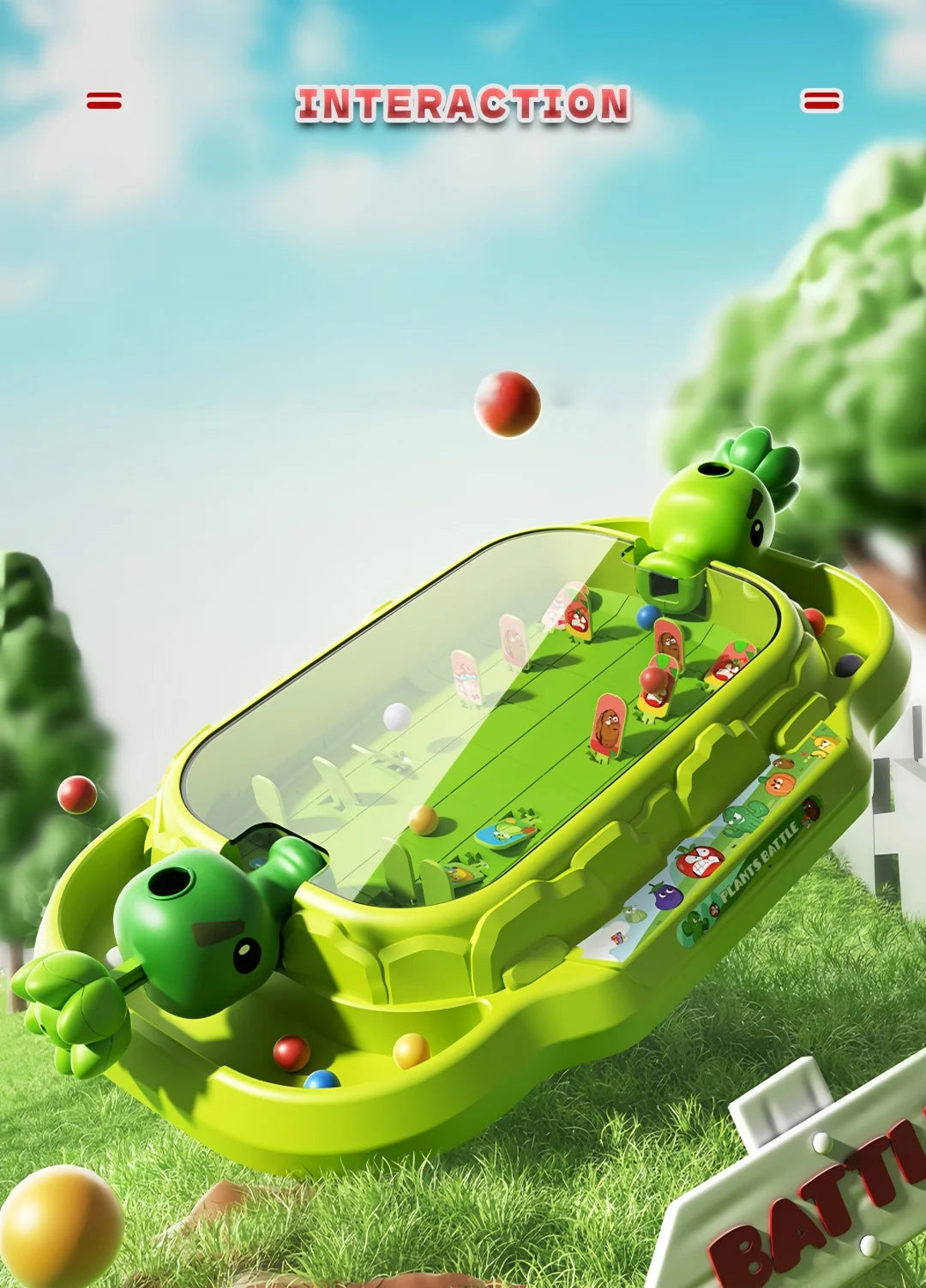 Plants vs Zombies 2-Player Tabletop Shooting Battle Game Interactive Family Educational Toy for Kids Adults Family Party Gifts