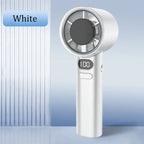 3000mah Handheld Mini Fan Electric Hand Fans Ice Compress High-Speed Cooling USBRechargeable Portable LED Digital Display