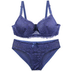 DaiNaFang New Sexy Bras Set Push Up Underwear For Women Adjustable Breathable Design Sweat Absorbing Upper Tray BC Cup Lingerie