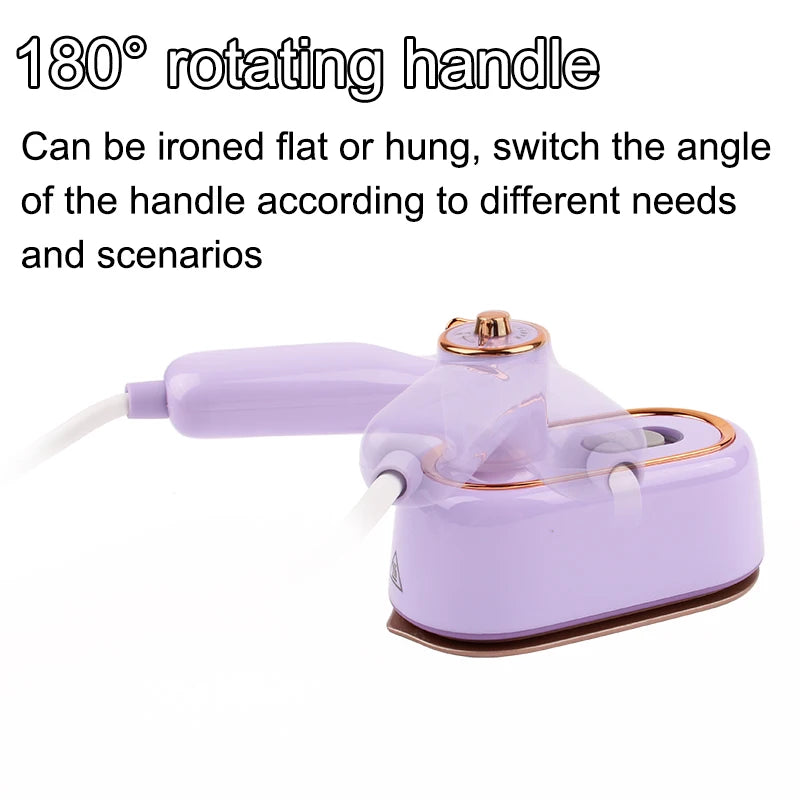 Handheld Vertical Garment Steamer Mini Travel Clothes Ironing Machine Fast-Heat Travelling Fabric Steam Iron Wet Cleaning Brush