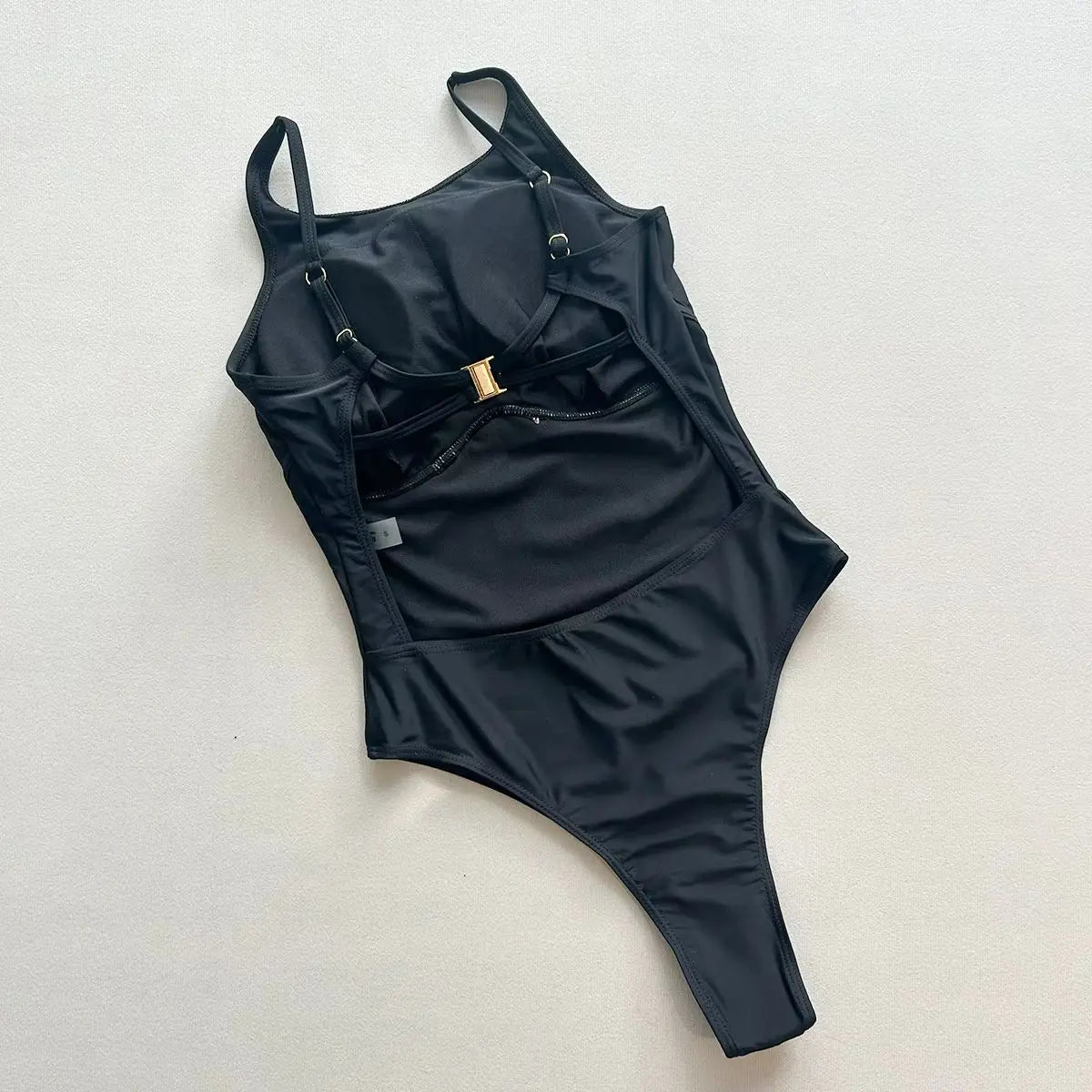 Thong 2025 Sexy Women One Piece Swimsuit Swimwear Female Solid High Waist Monokini Swimming Suit Bathing Suit Biquini Beachwear Secondary image