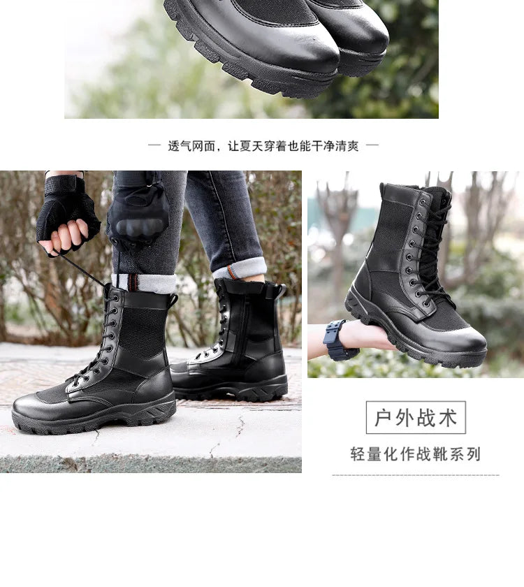 Summer Ultralight   Boots Men Womens Zipper Mesh Breathable Canvas Outdoor Hiking Shoes  Training Work Shoes