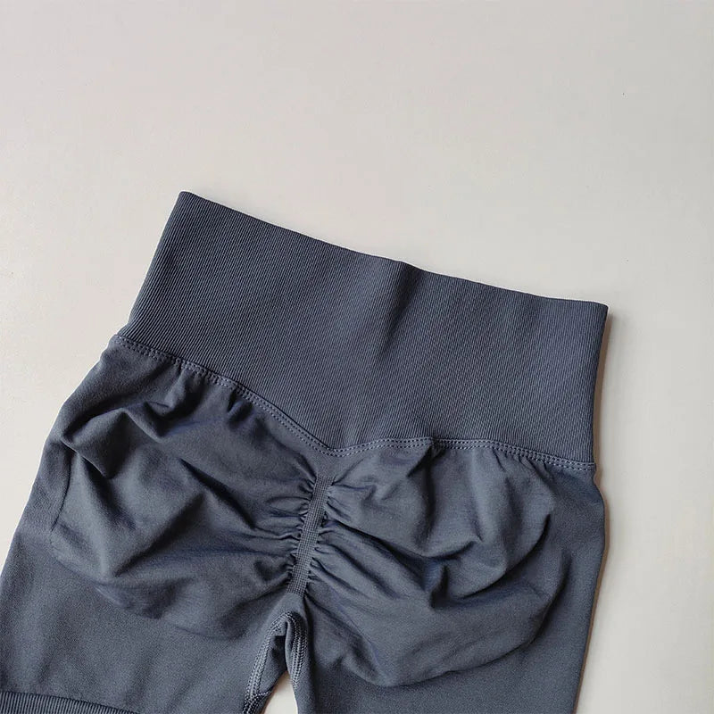 Peach Hip Lifting Sports Shorts Women High Waist and Waist Tightening Slimming Running Hip Speed Drying Three Point Tight Pants Secondary image